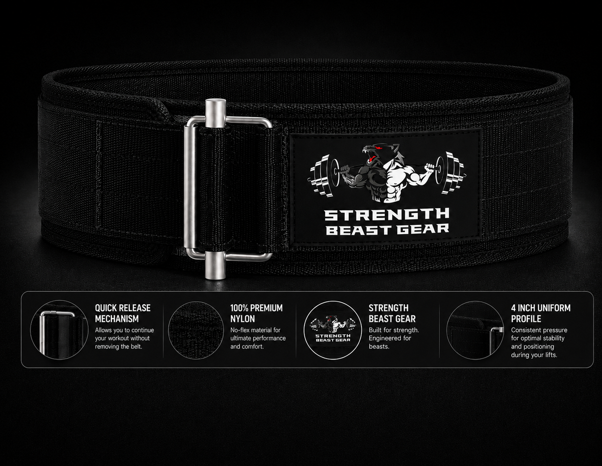 Strength Beast Gear Self-Locking Weight Lifting Belt